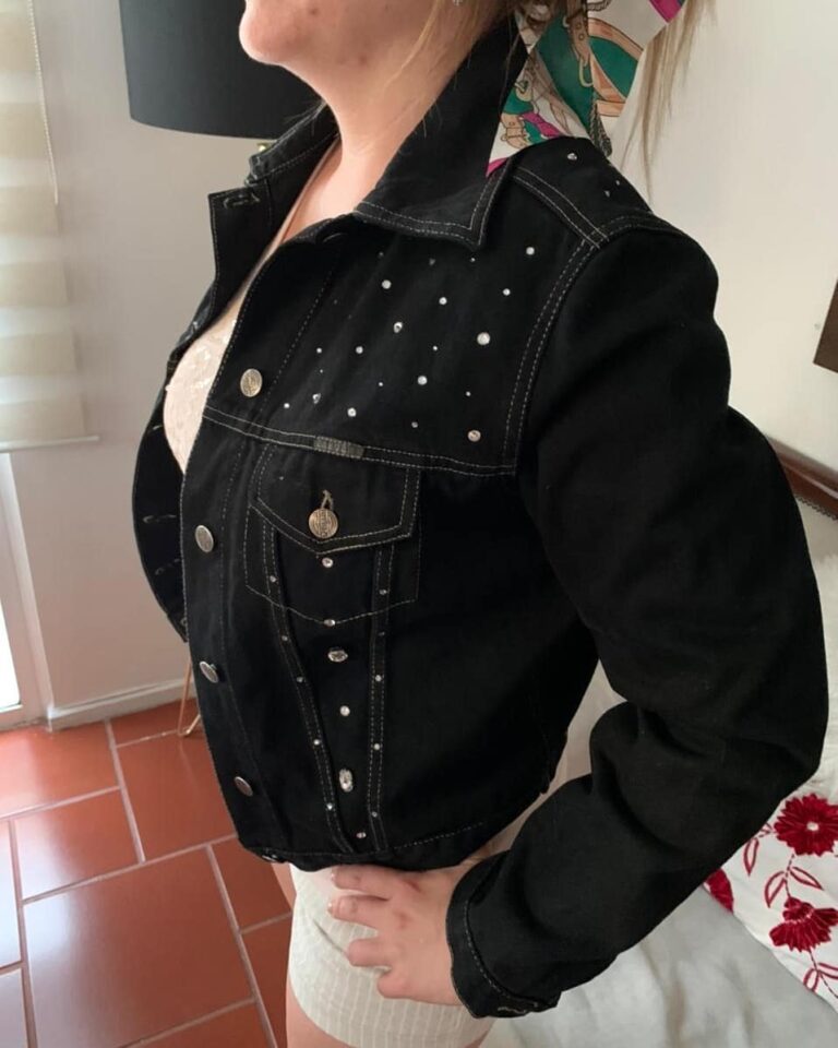 Chaqueta Negra con Strass - Imagen 5