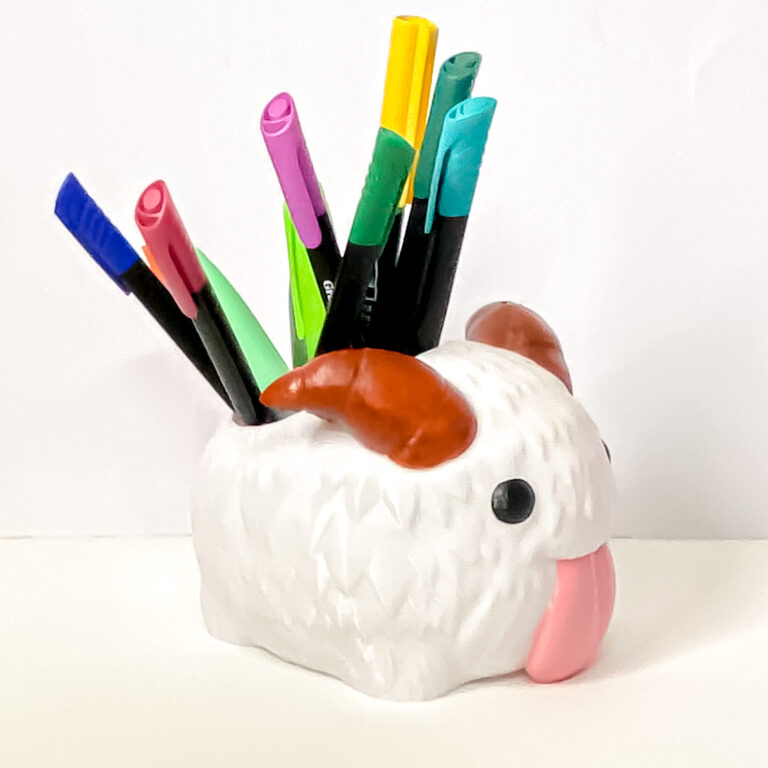Macetero / Porta lápices Poro (League of Legends) - Imagen 4