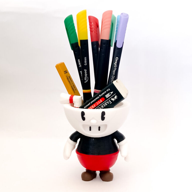 Porta lápices Fall Guys skin Cuphead - Imagen 3