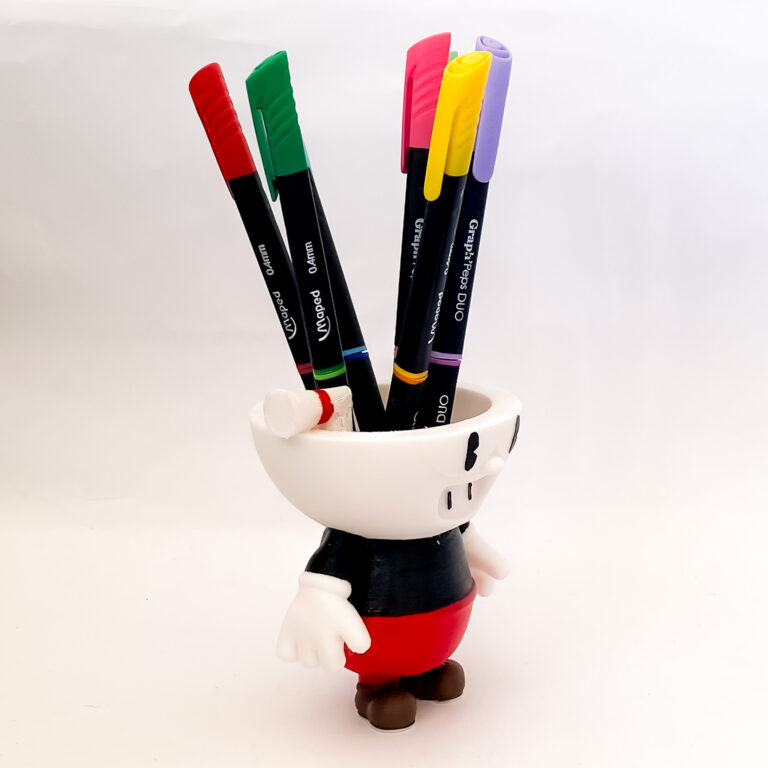 Porta lápices Fall Guys skin Cuphead - Imagen 4