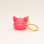 Llavero Porta Celular Slime Tabby Largo Rosado