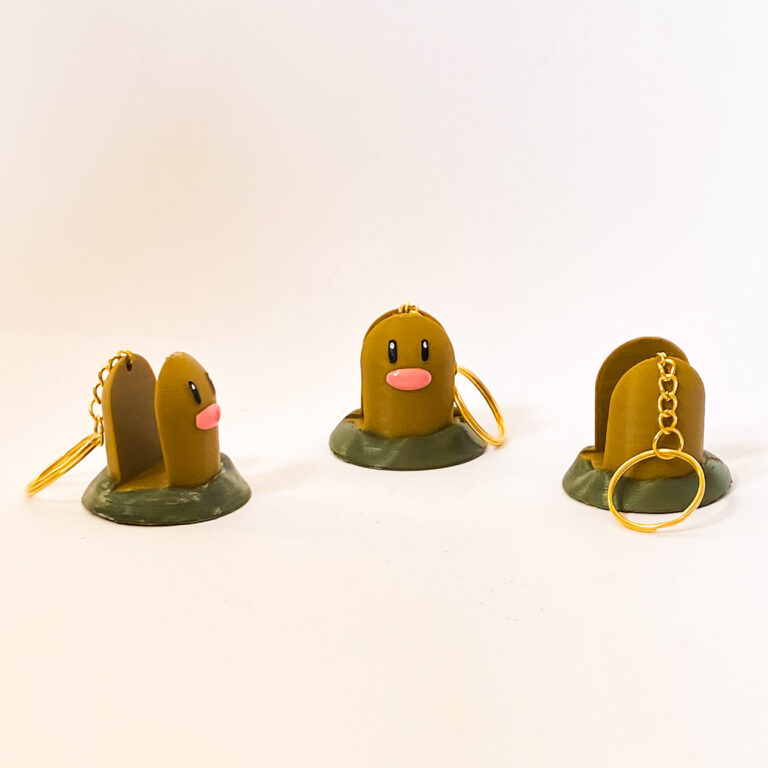 Llavero Porta Celular Diglet - Imagen 3