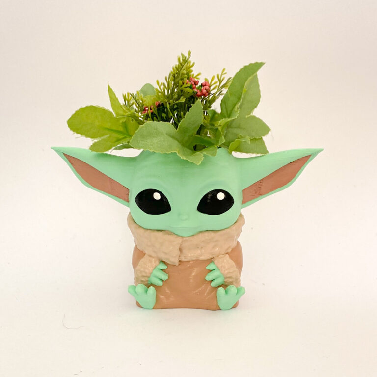 Porta lápices / Macetero Baby Yoda - Imagen 2