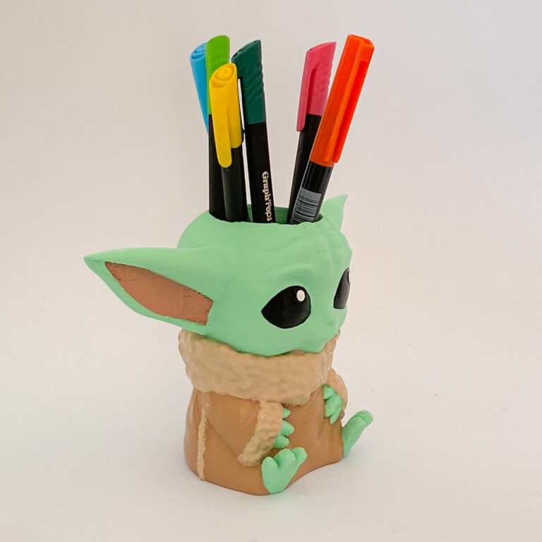 Porta lápices / Macetero Baby Yoda - Imagen 6