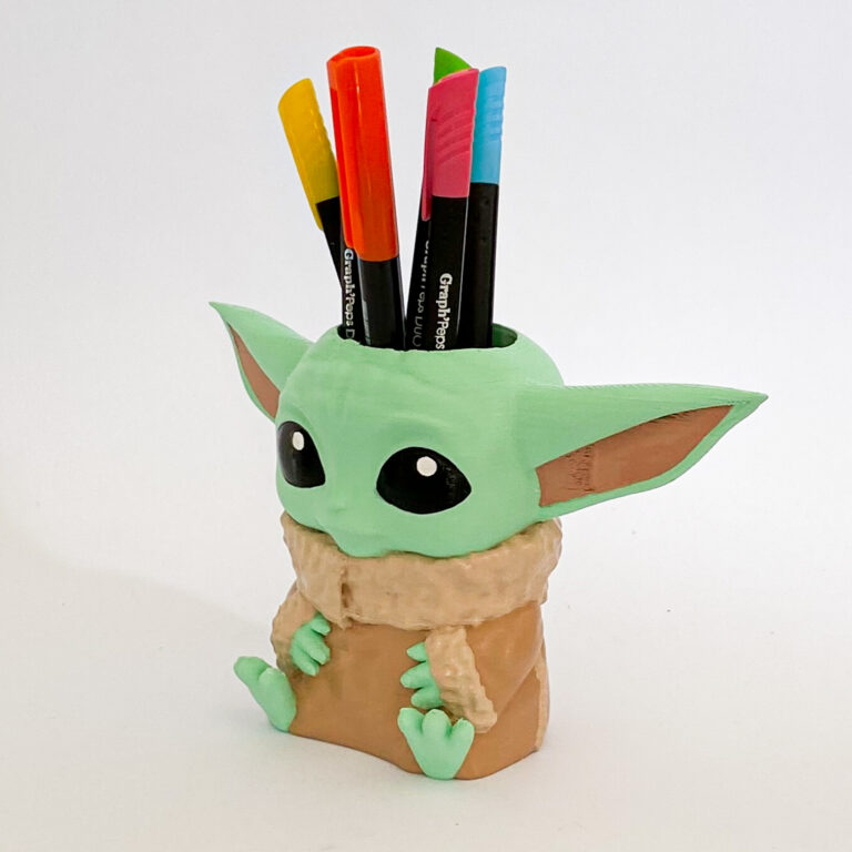 Porta lápices / Macetero Baby Yoda - Imagen 7