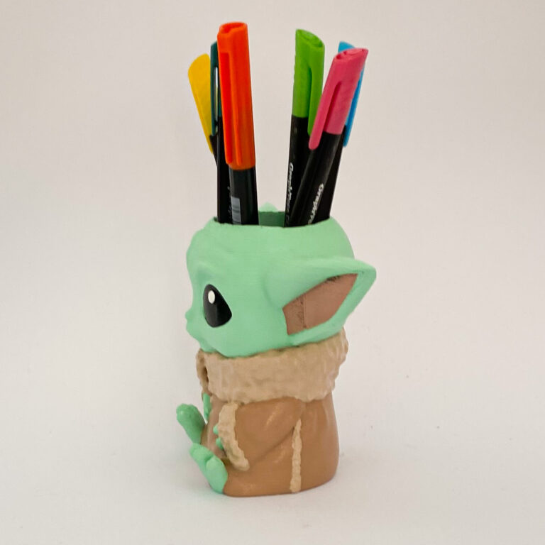 Porta lápices / Macetero Baby Yoda - Imagen 9