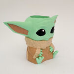 Porta lápices / Macetero Baby Yoda - Imagen 11